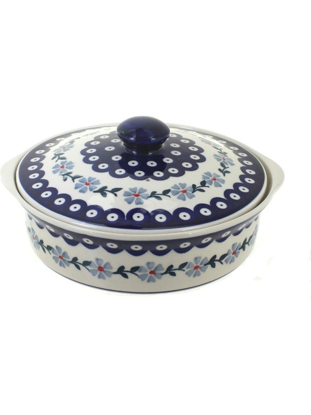 Unique Blue Violet Round Baker with Lid - 4 Cup Capacity, Dishwasher Safe